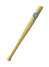 B1018. 18" mini baseball bats with printed logo.