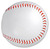 The back of the blank baseball.