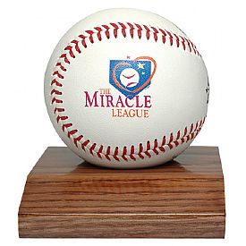 BCW. Wooden base for displaying baseballs.