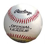 Rawlings Official League leather baseball with your printed logo onto the side of thre baseball.