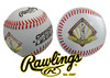 Rawlings Official League OLB1 baseballs with custom logo imprint.