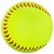 The front of the ChamPro optic yellow colored softball.